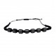Bratara cu snur ajustabil, Black, A4B118 Bratara cu snur ajustabil, Black, A4B118