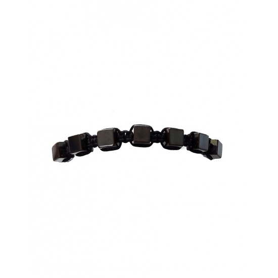 Bratara cu snur ajustabil, Black, A4B118 Bratara cu snur ajustabil, Black, A4B118