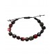 Bratara cu snur ajustabil, Black Stone, A4B129 Bratara cu snur ajustabil, Black Stone, A4B129