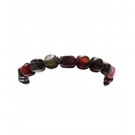 Bratara cu snur ajustabil, Black Stone, A4B129 Bratara cu snur ajustabil, Black Stone, A4B129