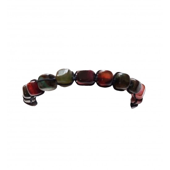Bratara cu snur ajustabil, Black Stone, A4B129 Bratara cu snur ajustabil, Black Stone, A4B129