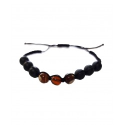 Bratara cu snur ajustabil, Brown, A4B123