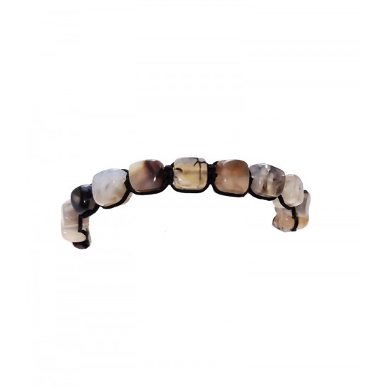 Bratara cu snur ajustabil, White Palm Stone, A4B131 Bratara cu snur ajustabil, White Palm Stone, A4B131