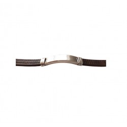 Bratara din piele ecologica, Inox, A4B53 Bratara din piele ecologica, Inox, A4B53