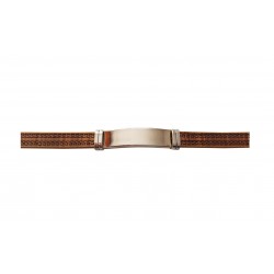 Bratara din piele ecologica, Inox, A4B58 Bratara din piele ecologica, Inox, A4B58