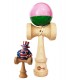 Kendama din lemn natural, Bila lemn + Sticker Waterproof USA pentru telefon, 177KD