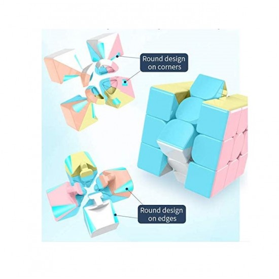 Cub Magic 3x3x3 Moyu MoFang Meilong, Stickerless macaron, 245CUB-1