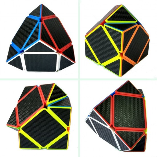 Cub Magic Yisheng Skewb, Fibra de carbon, Black, 220CUB-1 Cub Magic Yisheng Skewb, Fibra de carbon, Black, 220CUB-1