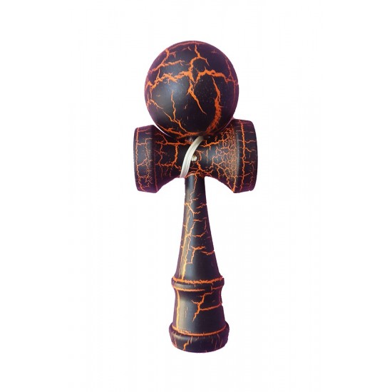 Kendama profesionala negru/portocaliu, 5KD