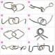 Set  puzzle Brain Twister 8 jocuri din Metal, pentru copii si adolescenti, 9BAFF