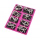 Set  puzzle Brain Twister 8 jocuri din Metal, pentru copii si adolescenti, 9BAFF