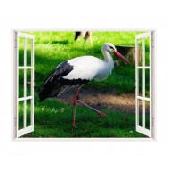Sticker decorativ, Fereastra 3D, Barza, 85 cm, 270STK Sticker decorativ, Fereastra 3D, Barza, 85 cm, 270STK