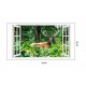 Sticker decorativ, Fereastra 3D, Cerb, 85 cm, 308STK Sticker decorativ, Fereastra 3D, Cerb, 85 cm, 308STK