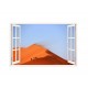 Sticker decorativ, Fereastra 3D, Dune de nisip, 85 cm, 201STK Sticker decorativ, Fereastra 3D, Dune de nisip, 85 cm, 201STK