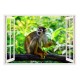 Sticker decorativ, Fereastra 3D, Maimuta, 85 cm, 290STK Sticker decorativ, Fereastra 3D, Maimuta, 85 cm, 290STK