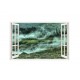 Sticker decorativ, Fereastra 3D, Munti, 85 cm, 204STK Sticker decorativ, Fereastra 3D, Munti, 85 cm, 204STK