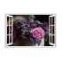 Sticker decorativ, Fereastra 3D, Trandafir, 85 cm, 405STK
