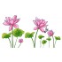 Sticker decorativ, Flore roz pal, 150 cm, 396STK-3
