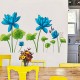 Sticker decorativ, Flori albastre, 150 cm, 396STK