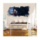 Sticker decorativ, Gaura in perete 3D, Anime, 85 cm, 342STK Sticker decorativ, Gaura in perete 3D, Anime, 85 cm, 342STK