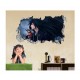 Sticker decorativ, Gaura in perete 3D, Anime, 85 cm, 342STK Sticker decorativ, Gaura in perete 3D, Anime, 85 cm, 342STK