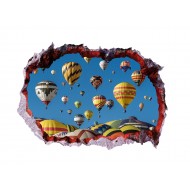 Sticker decorativ, Gaura in perete 3D, Baloane, 85 cm, 400STK Sticker decorativ, Gaura in perete 3D, Baloane, 85 cm, 400STK