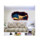 Sticker decorativ, Gaura in perete 3D, Cer, 85 cm, 410STK-1 Sticker decorativ, Gaura in perete 3D, Cer, 85 cm, 410STK-1