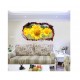 Sticker decorativ, Gaura in perete 3D, Floarea soarelui, 85 cm, 336STK-1