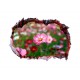Sticker decorativ, Gaura in perete 3D, Flori, 85 cm, 333STK-1 Sticker decorativ, Gaura in perete 3D, Flori, 85 cm, 333STK-1
