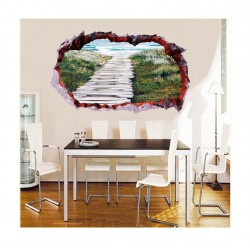 Sticker decorativ, Gaura in perete 3D, Mare, 85 cm, 401STK Sticker decorativ, Gaura in perete 3D, Mare, 85 cm, 401STK