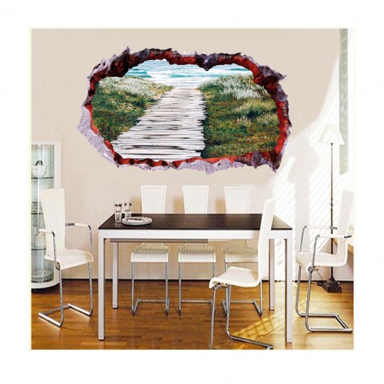 Sticker decorativ, Gaura in perete 3D, Mare, 85 cm, 401STK Sticker decorativ, Gaura in perete 3D, Mare, 85 cm, 401STK