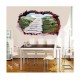 Sticker decorativ, Gaura in perete 3D, Mare, 85 cm, 401STK Sticker decorativ, Gaura in perete 3D, Mare, 85 cm, 401STK