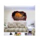 Sticker decorativ, Gaura in perete 3D, Vacuta, 85 cm, 407STK Sticker decorativ, Gaura in perete 3D, Vacuta, 85 cm, 407STK