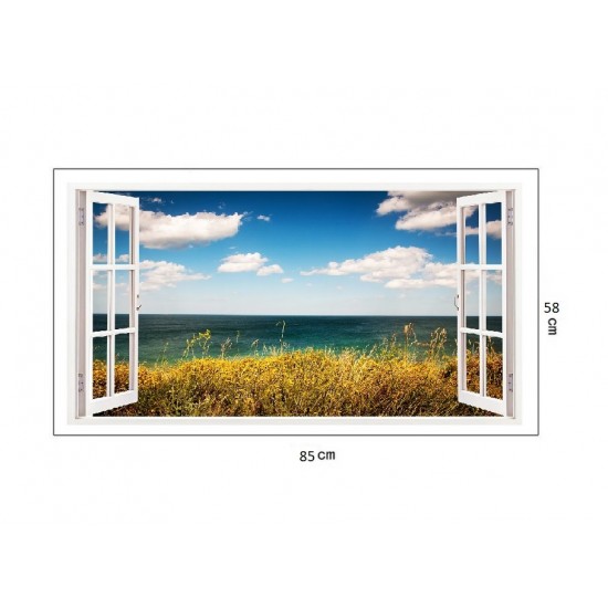 Sticker decorativ, Ocean 3D, 85 cm, 163STK