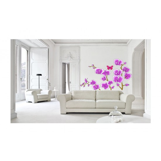 Sticker decorativ, Orhideie, 150 cm, 399STK-1
