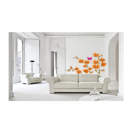 Sticker decorativ, Orhideie, 150 cm, 399STK-2
