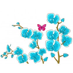 Sticker decorativ, Orhideie, 150 cm, 399STK