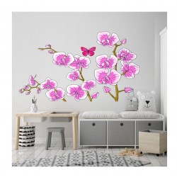 Sticker decorativ, Orhideie, 150 cm, 399STK-4 Sticker decorativ, Orhideie, 150 cm, 399STK-4