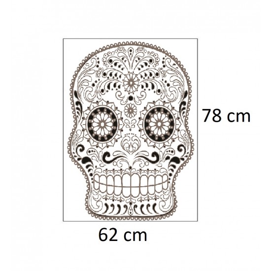 Sticker decorativ, Skull, 78 cm, 216STK-11