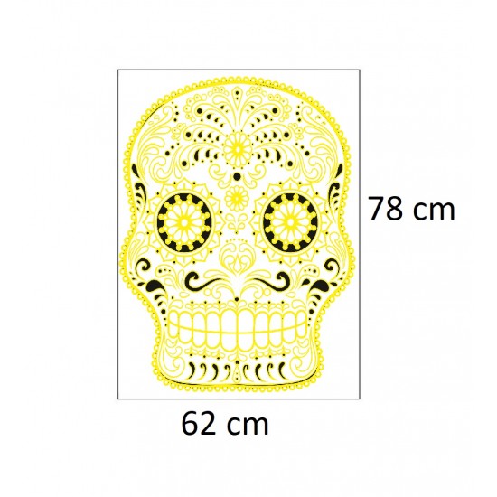 Sticker decorativ, Skull, 78 cm, 216STK-4 Sticker decorativ, Skull, 78 cm, 216STK-4