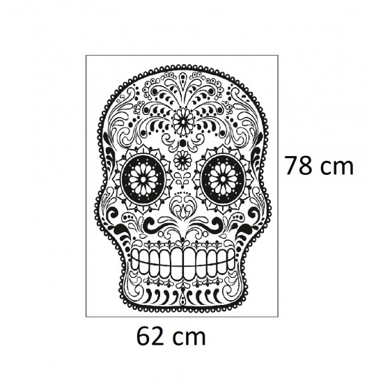 Sticker decorativ, Skull, 78 cm, 216STK-7
