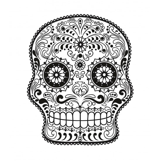 Sticker decorativ, Skull, 78 cm, 216STK-7