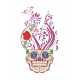 Sticker decorativ, Skull, 90 cm, 219STK-6 Sticker decorativ, Skull, 90 cm, 219STK-6