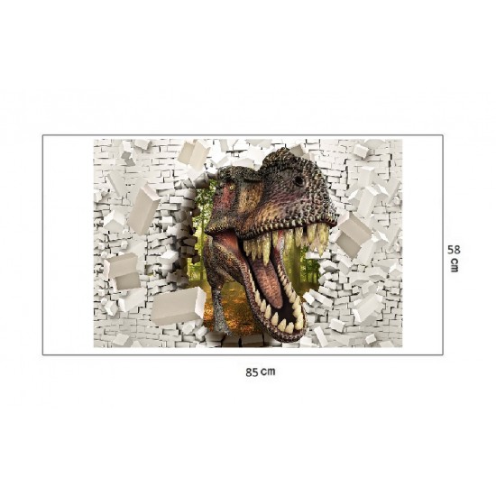 Sticker decorativ cu Dinozauri, 85 cm, 234STK Sticker decorativ cu Dinozauri, 85 cm, 234STK