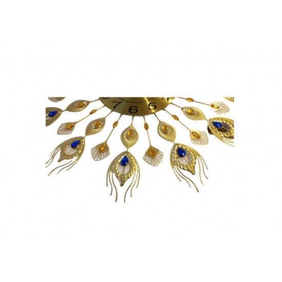 Ceas decorativ elegant, Coada de Paun, Silentios, 70 cm, 1803X