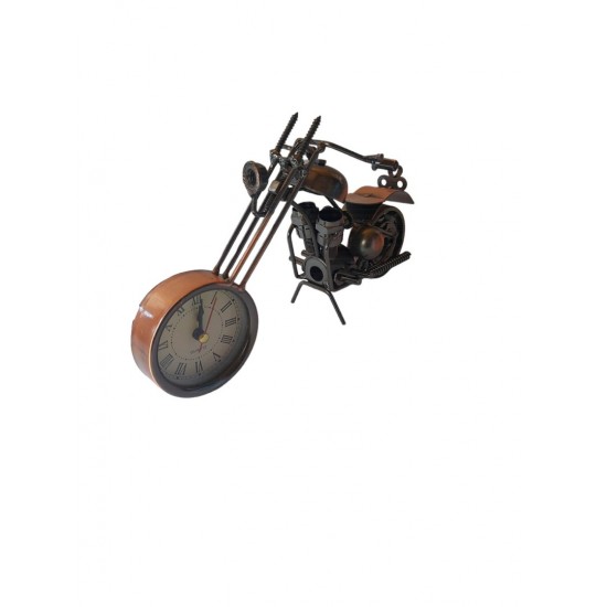 Ceas decorativ in forma de motocicleta, Maro, 21 cm, 356-25D Ceas decorativ in forma de motocicleta, Maro, 21 cm, 356-25D