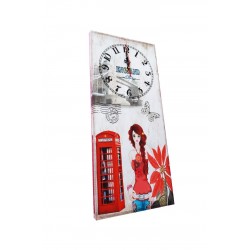 Ceas de perete, England, Canvas, 55 cm, JFZ2745 Ceas de perete, England, Canvas, 55 cm, JFZ2745