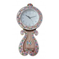 Ceas de perete cu pendul, Princess gold, 59 cm, RK35PND