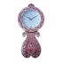 Ceas de perete cu pendul, Princess pink, 59 cm, RK36PND