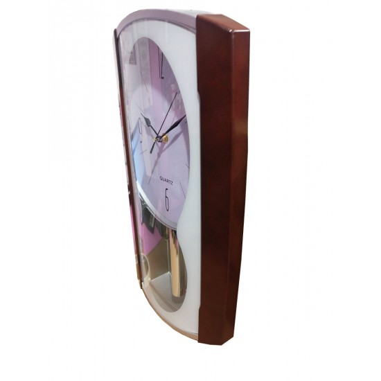 Ceas de perete cu pendul, Silentios, 45 cm, ZX2387A Ceas de perete cu pendul, Silentios, 45 cm, ZX2387A